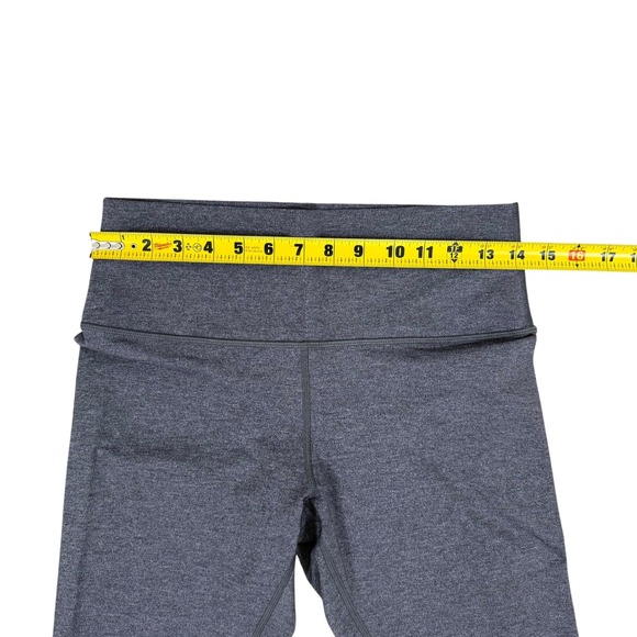 Lululemon Wunder Under Crop Leggings Gray Size 10 Women's High Rise Athleisure - Picture 5 of 8